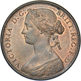 1860 Penny (F13) - Victoria British Bronze Coin - Superb