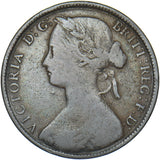 1861 Penny (F20 2+G R12) - Victoria British Bronze Coin
