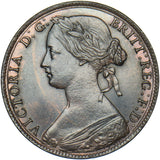 1861 Penny (F22) - Victoria British Bronze Coin - Superb