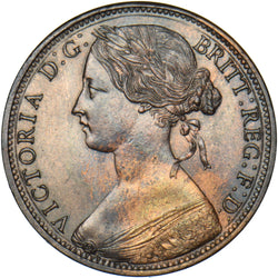 1861 Penny (F29) - Victoria British Bronze Coin - Very Nice