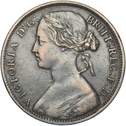 1861 Penny (F33) - Victoria British Bronze Coin