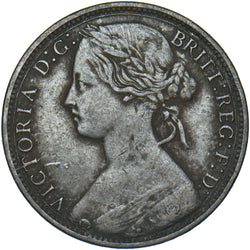 1866 Penny - Victoria British Bronze Coin