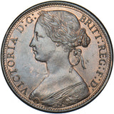 1866 Penny - Victoria British Bronze Coin - Superb