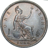1866 Penny - Victoria British Bronze Coin - Superb