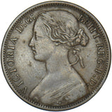 1874 Penny (F65 6+G) - Victoria British Bronze Coin - Nice