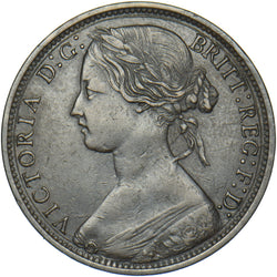 1874 H Penny (F68 6+H) - Victoria British Bronze Coin - Nice