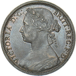 1874 H Penny (F73 7+H) - Victoria British Bronze Coin - Superb