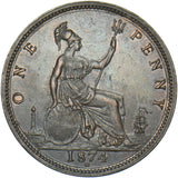 1874 H Penny (F73 7+H) - Victoria British Bronze Coin - Superb
