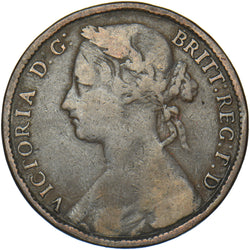 1875 Penny (F79 8+G R13) - Victoria British Bronze Coin