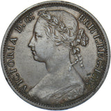 1877 Penny (F91 8+J) - Victoria British Bronze Coin - Nice