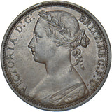 1879 Penny (F96, 8+J R12) - Victoria British Bronze Coin - Very Nice