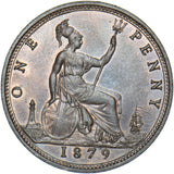 1879 Penny (F97 9+J) - Victoria British Bronze Coin - Superb