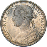 1881 Penny (F105 10+J R11) - Victoria British Bronze Coin - Very Nice