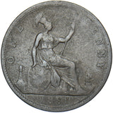 1881 Penny (F106 11+J R14) - Victoria British Bronze Coin