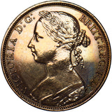 1887 Penny - Victoria British Bronze Coin