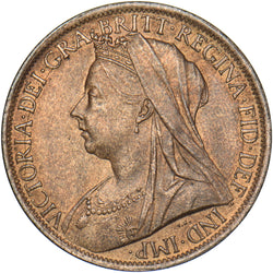 1901 Penny - Victoria British Bronze Coin - Very Nice