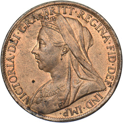 1901 Penny - Victoria British Bronze Coin - Superb