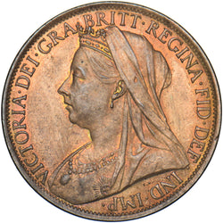 1901 Penny - Victoria British Bronze Coin - Superb