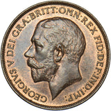 1912 Penny - George V British Bronze Coin - Very Nice