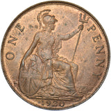 1920 Penny - George V British Bronze Coin - Very Nice