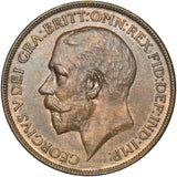 1922 Penny - George V British Bronze Coin - Very Nice