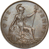 1922 Penny - George V British Bronze Coin - Very Nice