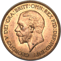 1935 Penny - George V British Bronze Coin - Superb