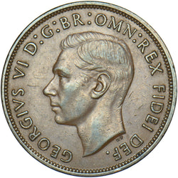 1950 Penny - George VI British Bronze Coin - Very Nice