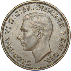 1950 Penny - George VI British Bronze Coin - Very Nice