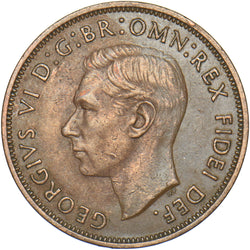 1950 Penny - George VI British Bronze Coin - Nice