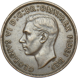 1951 Penny - George VI British Bronze Coin - Very Nice