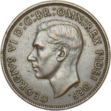 1951 Penny - George VI British Bronze Coin - Very Nice