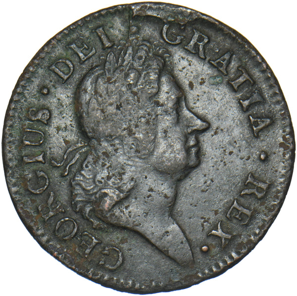 1723 Ireland Halfpenny - George I Copper Coin