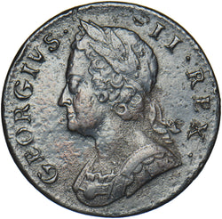 1748 Halfpenny - George II British Copper Coin