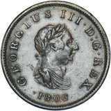 1806 Halfpenny - George III British Copper Coin - Nice