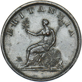 1806 Halfpenny - George III British Copper Coin - Nice