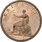 1806 Halfpenny - George III British Copper Coin - Superb