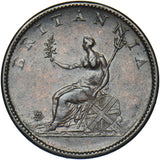 1806 Halfpenny - George III British Copper Coin - Very Nice