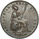 1826 Halfpenny - George IV British Copper Coin - Nice