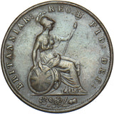1844 Halfpenny - Victoria British Copper Coin - Nice