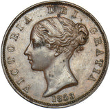1853 Halfpenny - Victoria British Copper Coin