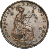 1853 Halfpenny - Victoria British Copper Coin
