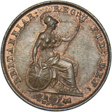 1853 Halfpenny - Victoria British Copper Coin - Superb