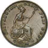 1855 Halfpenny - Victoria British Copper Coin - Nice
