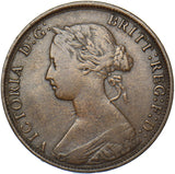 1871 Halfpenny - Victoria British Bronze Coin - Nice
