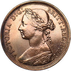 1887 Halfpenny - Victoria British Bronze Coin