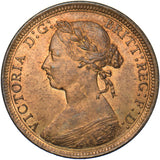 1890 Halfpenny - Victoria British Bronze Coin - Superb