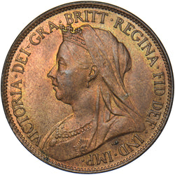 1896 Halfpenny - Victoria British Bronze Coin - Superb