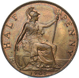 1905 Halfpenny - Edward VII British Bronze Coin - Very Nice