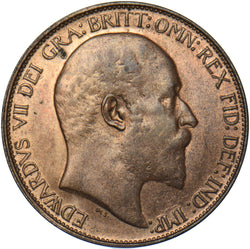 1906 Halfpenny - Edward VII British Bronze Coin - Very Nice
